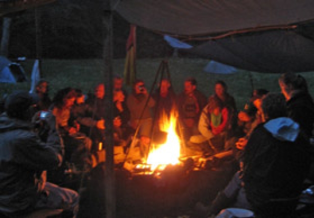 Abends im Camp